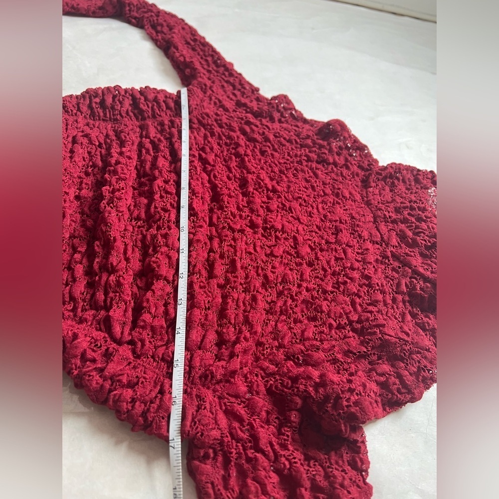 Free People Intimately FP Day And Night Lace Thong Bodysuit Women Sz M Red NWOT - Picture 6 of 8